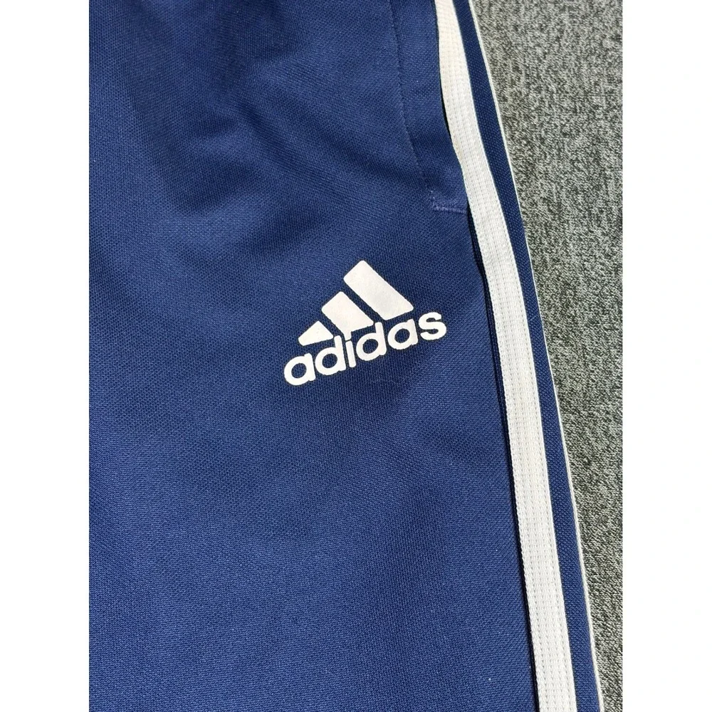 Adidas Aeroready Soccer Training Pants Mens Medium Navy Blue 3-Stripe‎ Track
